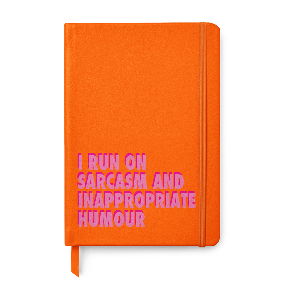 I Run On Sarcasm Leather Style Notebook #4 image